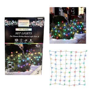 Gemmy Orchestra of Lights LED Net Lights Multicolor Light Show Color Changing